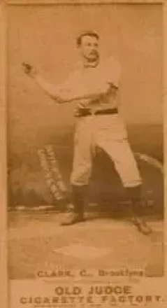 1887-90 Old Judge (N172) #NNO - Bob Clark - Brooklyn Bridegrooms