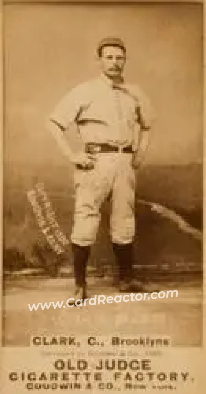 1887-90 Old Judge (N172) #NNO - Bob Clark - Brooklyn Bridegrooms