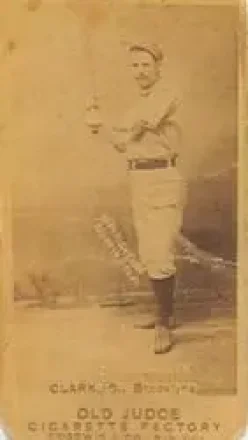 1887-90 Old Judge (N172) #NNO - Bob Clark - Brooklyn Bridegrooms