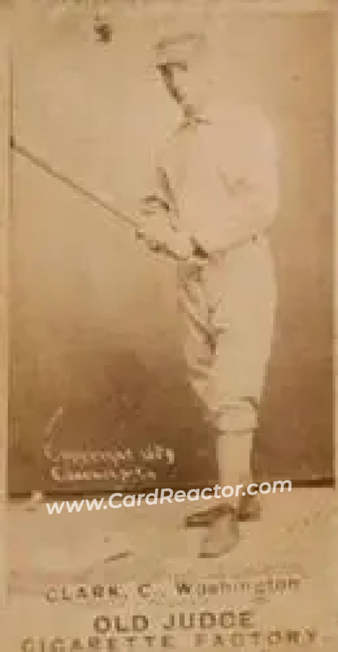 1887-90 Old Judge (N172) #NNO - Spider Clark - Washington Nationals