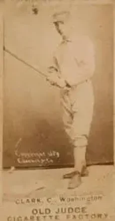 1887-90 Old Judge (N172) #NNO - Spider Clark - Washington Nationals