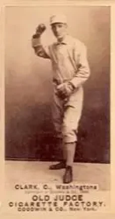 1887-90 Old Judge (N172) #NNO - Spider Clark - Washington Nationals