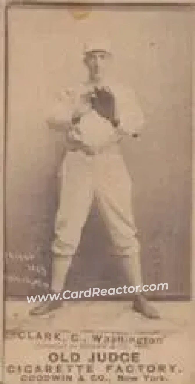 1887-90 Old Judge (N172) #NNO - Spider Clark - Washington Nationals