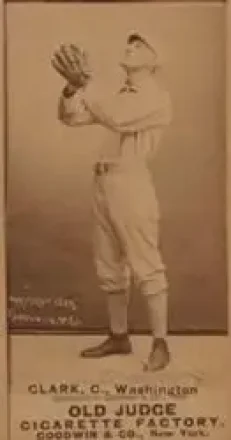 1887-90 Old Judge (N172) #NNO - Spider Clark - Washington Nationals