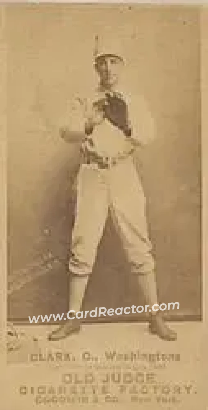 1887-90 Old Judge (N172) #NNO - Spider Clark - Washington Nationals