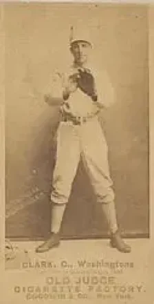 1887-90 Old Judge (N172) #NNO - Spider Clark - Washington Nationals