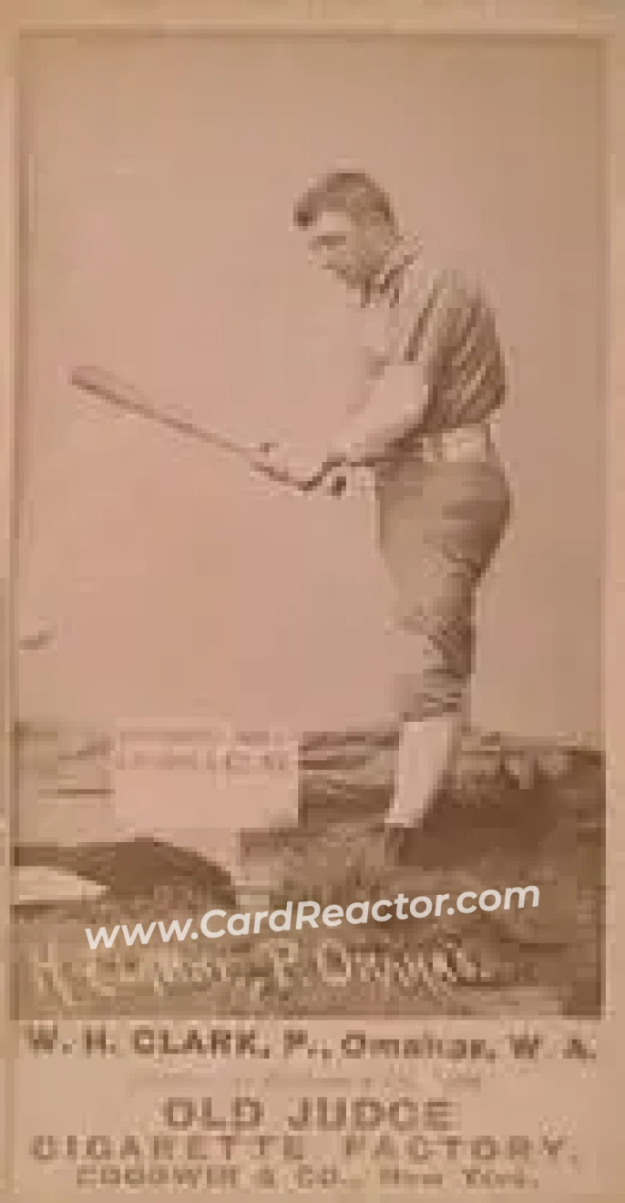 1887-90 Old Judge (N172) #NNO - Dad Clarke - Omaha Omahogs