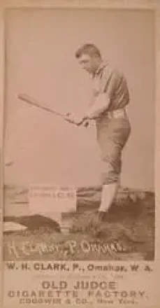 1887-90 Old Judge (N172) #NNO - Dad Clarke - Omaha Omahogs