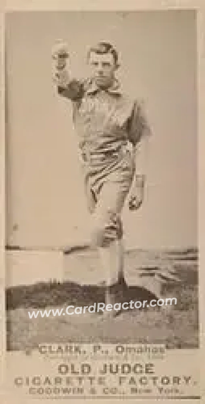 1887-90 Old Judge (N172) #NNO - Dad Clarke - Omaha Omahogs