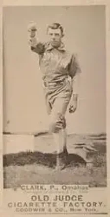 1887-90 Old Judge (N172) #NNO - Dad Clarke - Omaha Omahogs