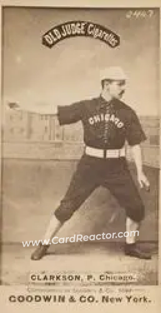 1887-90 Old Judge (N172) #NNO - John Clarkson - Chicago White Stockings - Front