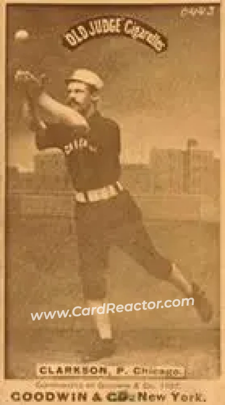 1887-90 Old Judge (N172) #NNO - John Clarkson - Chicago White Stockings - Front