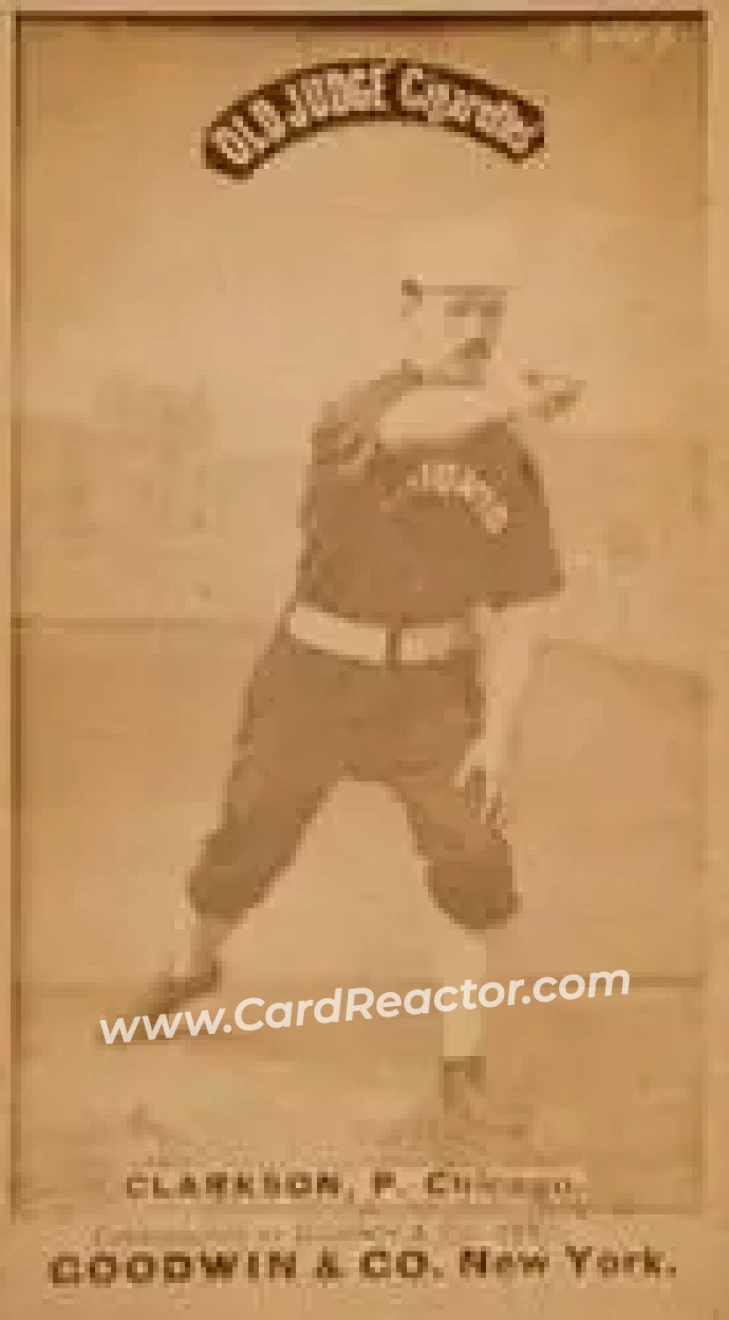 1887-90 Old Judge (N172) #NNO - John Clarkson - Chicago White Stockings - Front