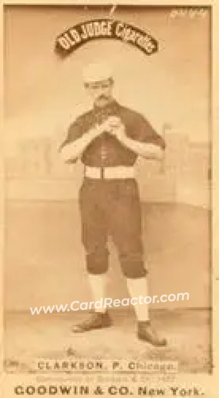 1887-90 Old Judge (N172) #NNO - John Clarkson - Chicago White Stockings - Front