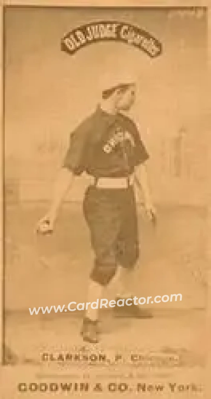 1887-90 Old Judge (N172) #NNO - John Clarkson - Chicago White Stockings - Front