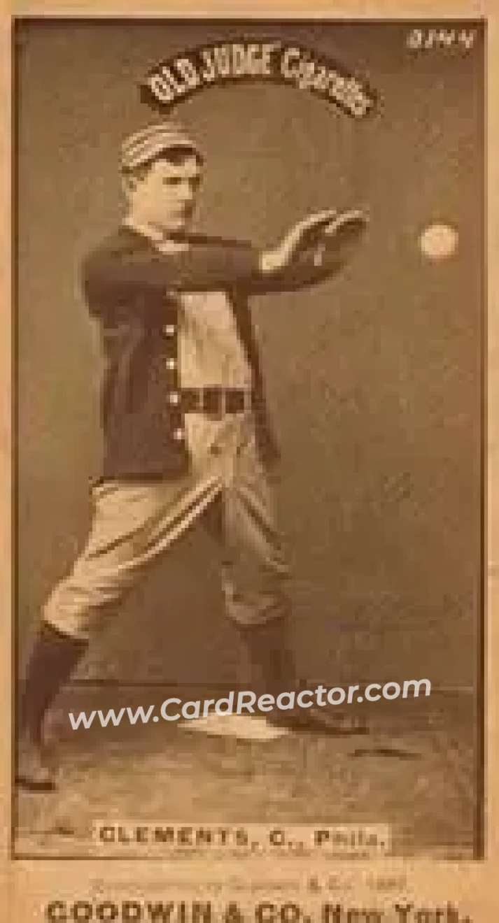 1887-90 Old Judge (N172) #NNO - Jack Clements - Philadelphia Quakers - Front