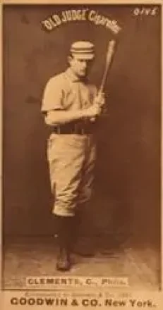 1887-90 Old Judge (N172) #NNO - Jack Clements - Philadelphia Quakers