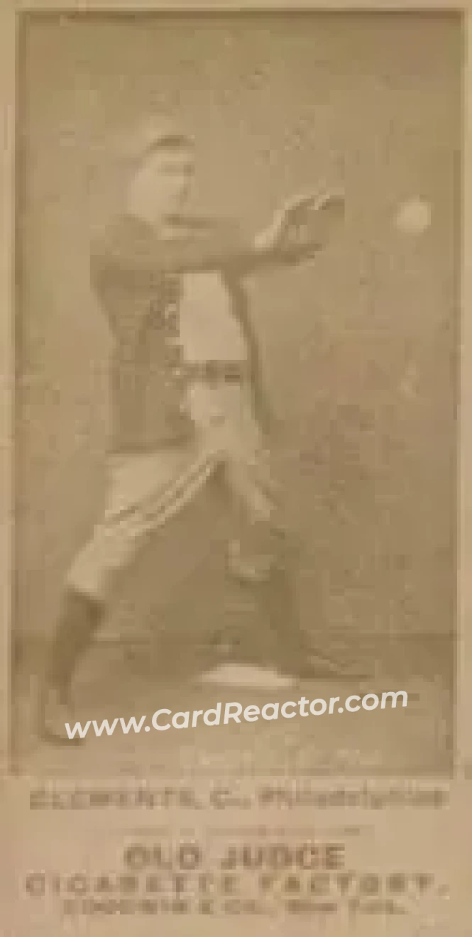 1887-90 Old Judge (N172) #NNO - Jack Clements - Philadelphia Quakers - Front