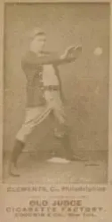 1887-90 Old Judge (N172) #NNO - Jack Clements - Philadelphia Quakers