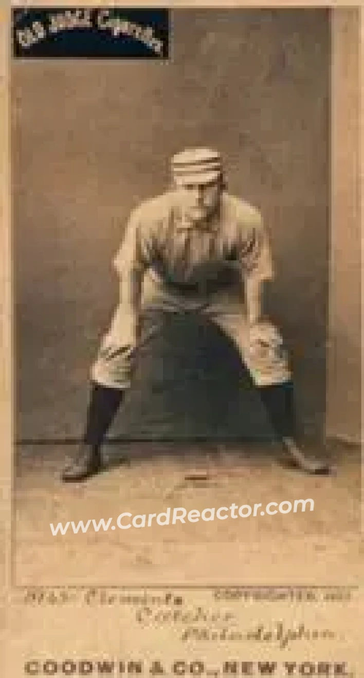 1887-90 Old Judge (N172) #NNO - Jack Clements - Philadelphia Quakers - Front