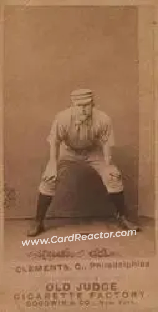 1887-90 Old Judge (N172) #NNO - Jack Clements - Philadelphia Quakers - Front