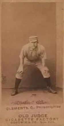 1887-90 Old Judge (N172) #NNO - Jack Clements - Philadelphia Quakers