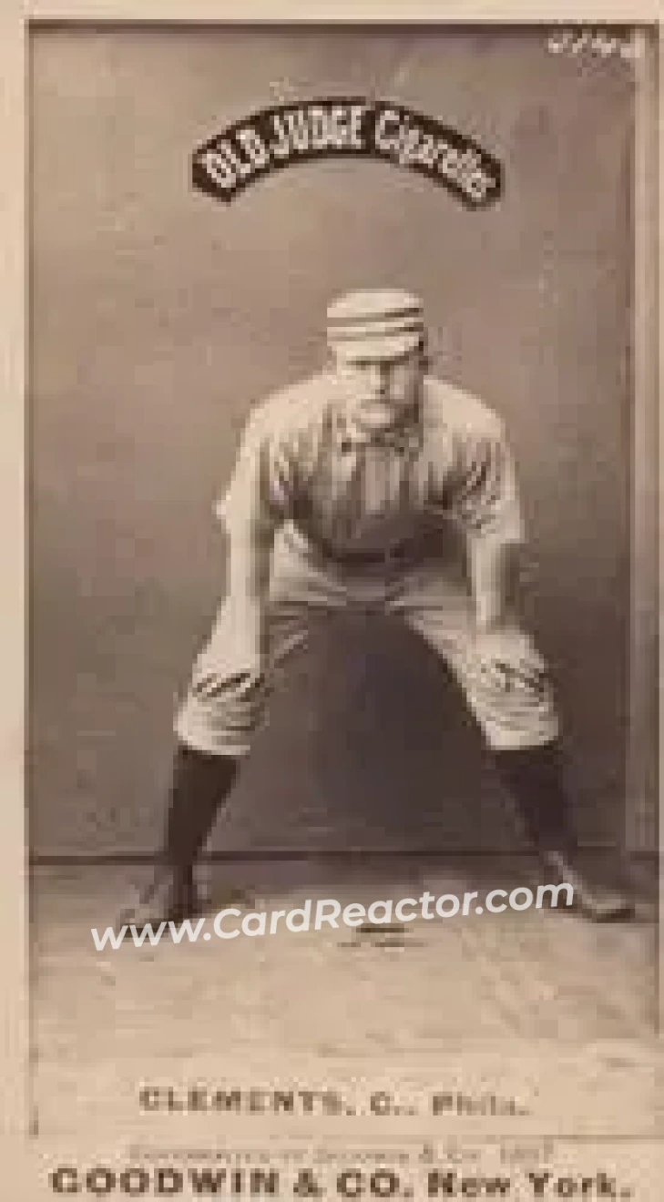 1887-90 Old Judge (N172) #NNO - Jack Clements - Philadelphia Quakers - Front