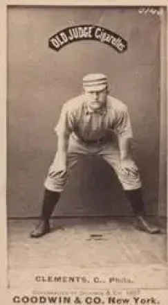 1887-90 Old Judge (N172) #NNO - Jack Clements - Philadelphia Quakers