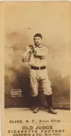 1887-90 Old Judge (N172) #NNO - Monk Cline - Sioux City Corn Huskers