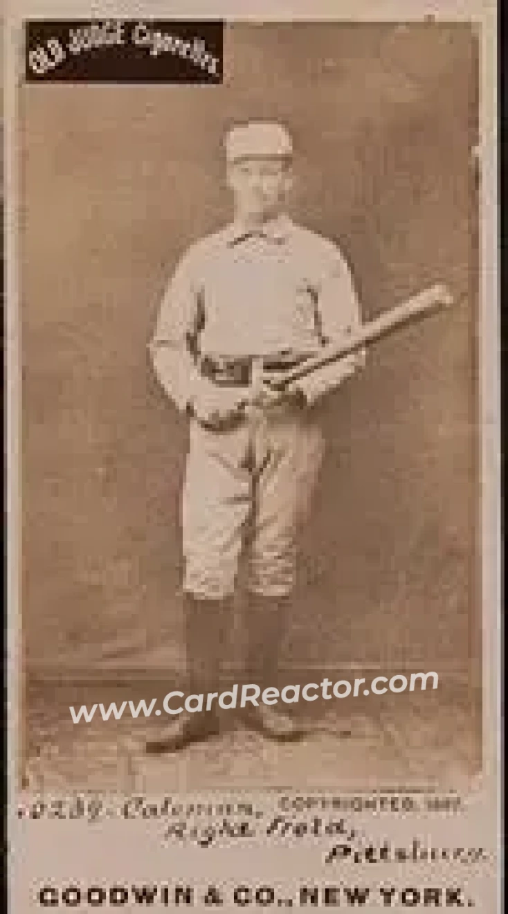 1887-90 Old Judge (N172) #NNO - John Coleman - Pittsburgh Alleghenys - Front