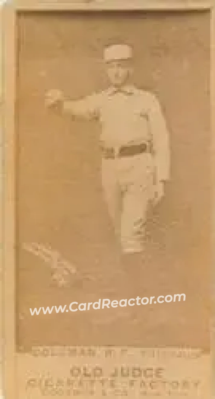 1887-90 Old Judge (N172) #NNO - John Coleman - Pittsburgh Alleghenys - Front