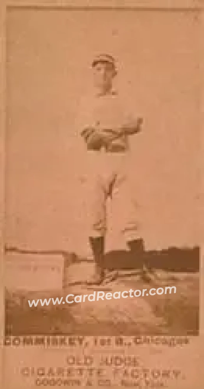 1887-90 Old Judge (N172) #NNO - Charles Comiskey - Chicago Pirates - Front