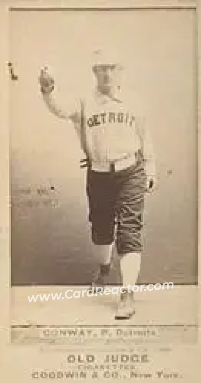 1887-90 Old Judge (N172) #NNO - Pete Conway - Detroit Wolverines