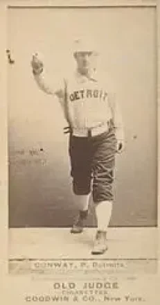 1887-90 Old Judge (N172) #NNO - Pete Conway - Detroit Wolverines