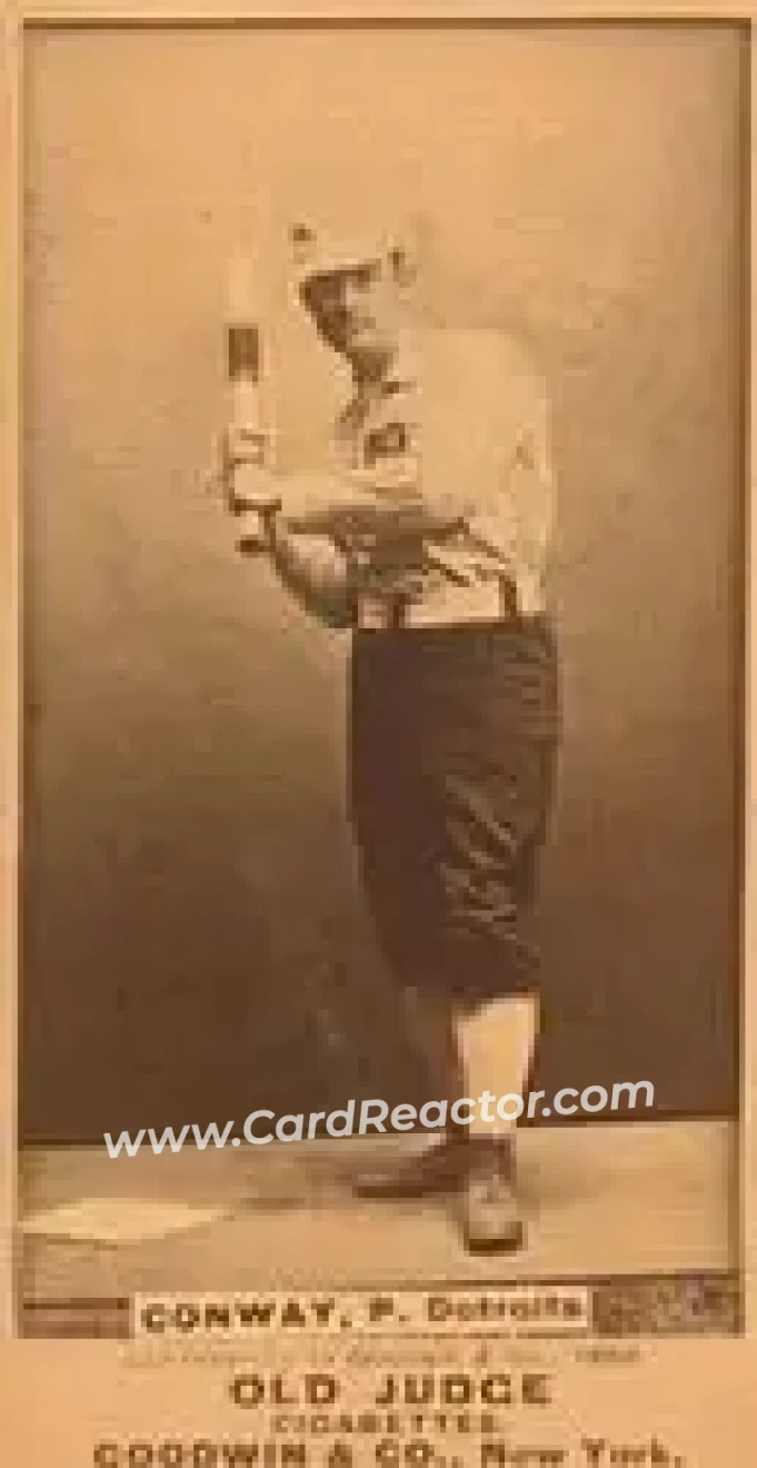 1887-90 Old Judge (N172) #NNO - Pete Conway - Detroit Wolverines