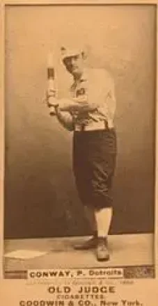 1887-90 Old Judge (N172) #NNO - Pete Conway - Detroit Wolverines