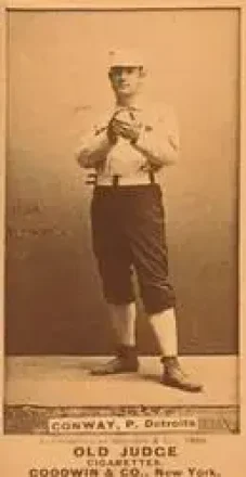 1887-90 Old Judge (N172) #NNO - Pete Conway - Detroit Wolverines