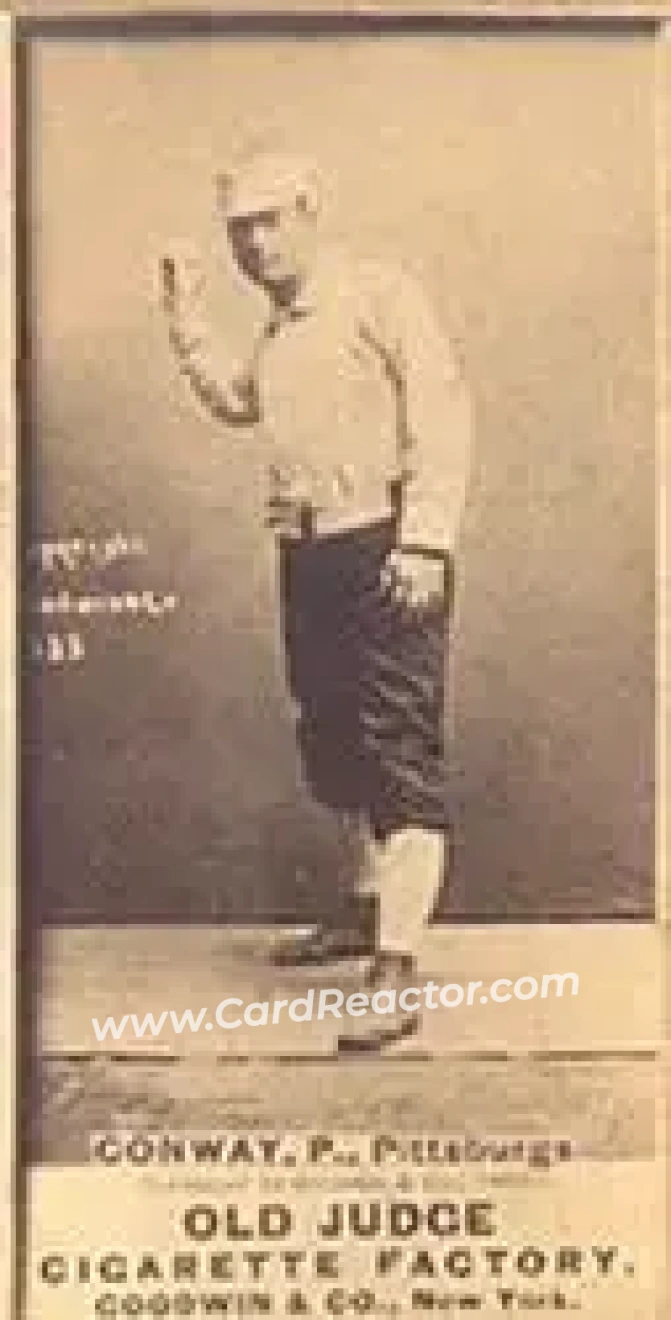 1887-90 Old Judge (N172) #NNO - Pete Conway - Pittsburgh Alleghenys