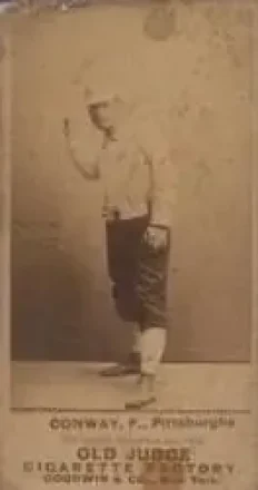 1887-90 Old Judge (N172) #NNO - Pete Conway - Pittsburgh Alleghenys