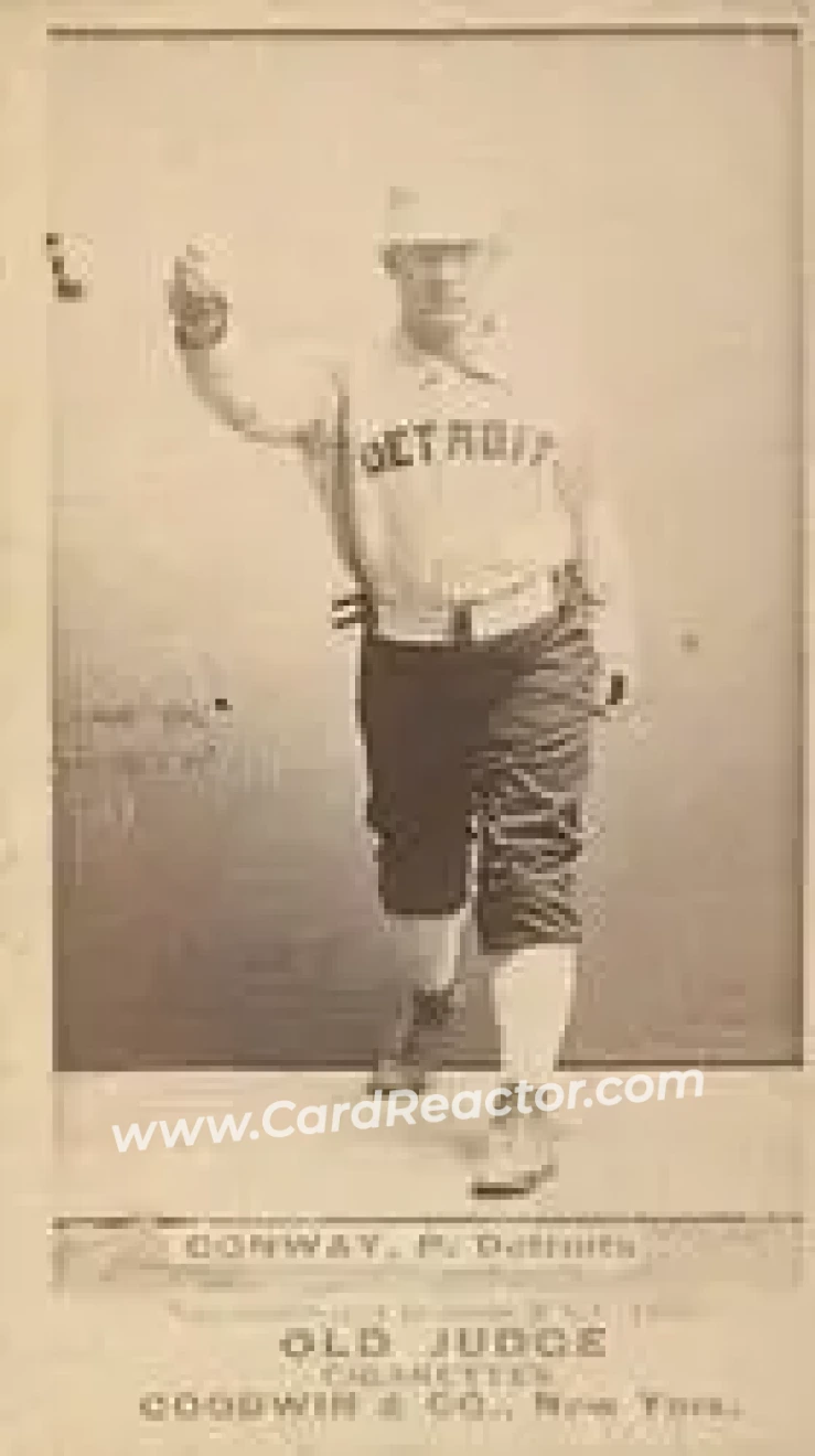 1887-90 Old Judge (N172) #NNO - Pete Conway - Detroit Wolverines