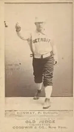 1887-90 Old Judge (N172) #NNO - Pete Conway - Detroit Wolverines