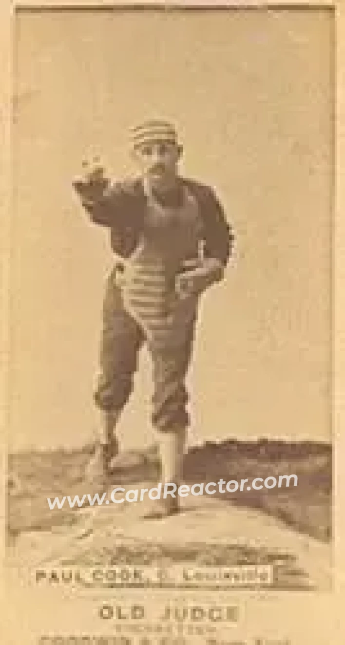 1887-90 Old Judge (N172) #NNO - Paul Cook - Louisville Colonels
