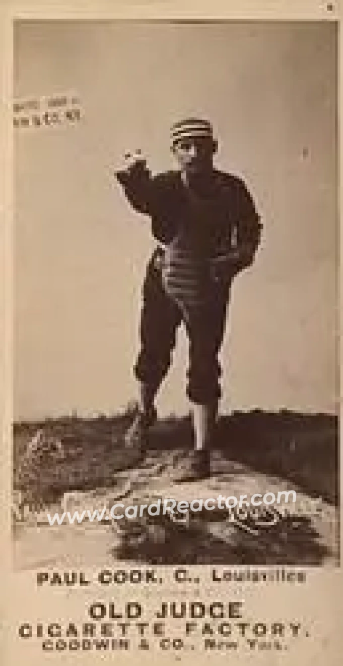 1887-90 Old Judge (N172) #NNO - Paul Cook - Louisville Colonels