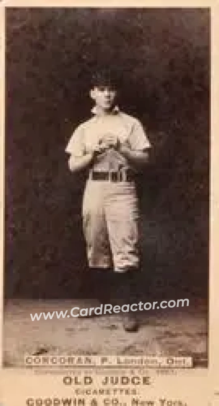 1887-90 Old Judge (N172) #NNO - Larry Corcoran - London Tecumsehs - Front