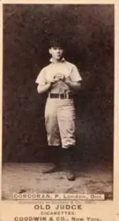 1887-90 Old Judge (N172) #NNO - Larry Corcoran - London Tecumsehs