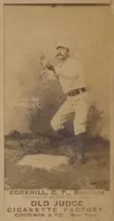 1887-90 Old Judge (N172) #NNO - John Corkhill - Brooklyn Bridegrooms