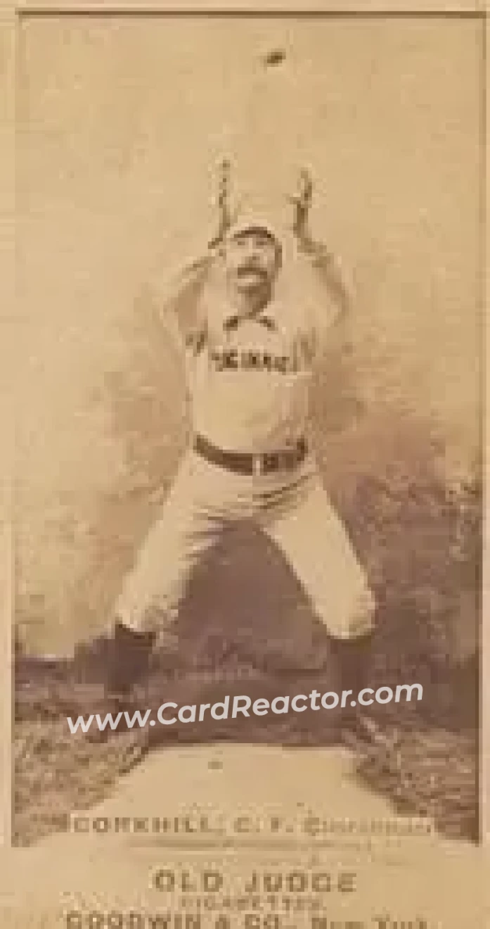 1887-90 Old Judge (N172) #NNO - John Corkhill - Cincinnati Red Stockings