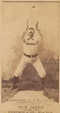 1887-90 Old Judge (N172) #NNO - John Corkhill - Cincinnati Red Stockings
