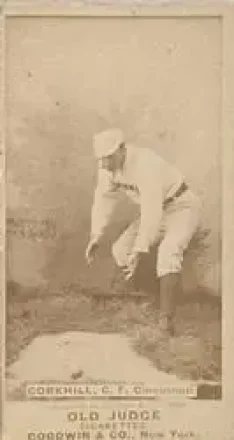 1887-90 Old Judge (N172) #NNO - John Corkhill - Cincinnati Red Stockings