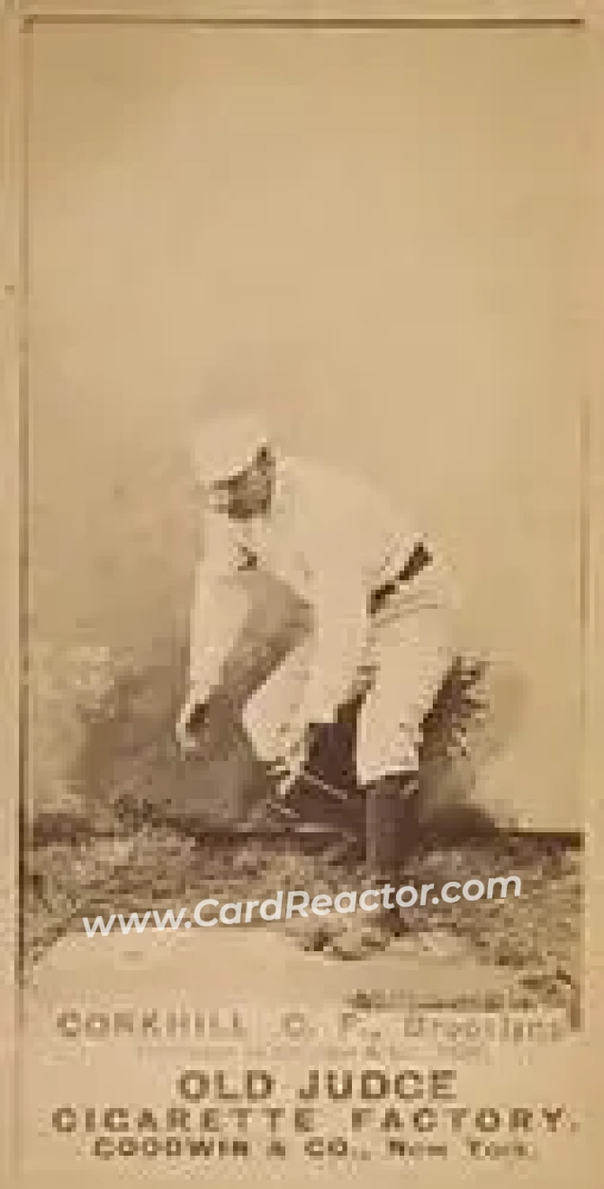 1887-90 Old Judge (N172) #NNO - John Corkhill - Cincinnati Red Stockings